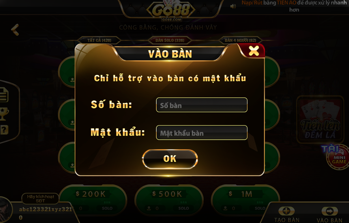 tiến lên đếm lá tai go88