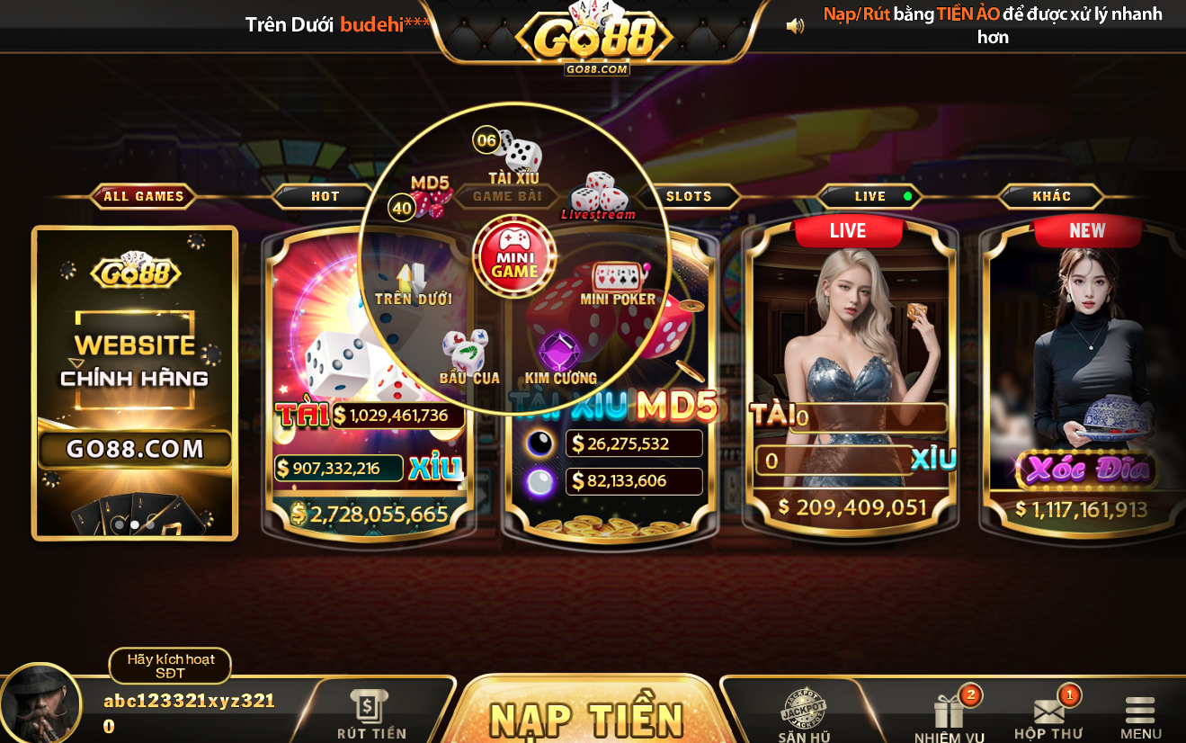 Game Mini Tại GO88